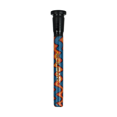 Pulsar Wiggle Wave Downstem 14mm front view, 5pc set for smooth hits, borosilicate glass
