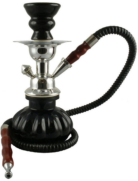 10" Pumpkin Style 1-Hose Hookah in Assorted Colors with Deep Bowl for Shisha