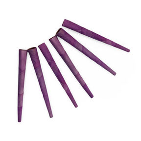 CaliGreenGold Organic Rose Petal King Cones 6-Pack in Purple Haze, 100% Natural, USA-made