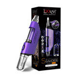 Lookah Seahorse Pro Plus Vaporizer in Purple with Quartz Coil and Packaging