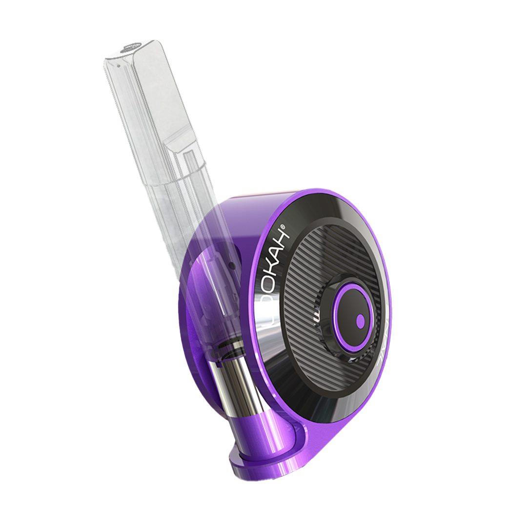 Lookah Snail 2.0 Vaporizer in Purple with Quartz Bucket, Ceramic Insert, Portable Design