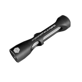 Pyptek Prometheus Nano Pipe in Black - Portable 3" Aluminum and Glass Chillum