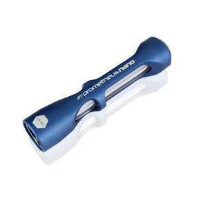 Pyptek Prometheus Nano Pipe in Blue, Portable Aluminum and Glass Design, 3" Compact Chillum for Dry Herbs
