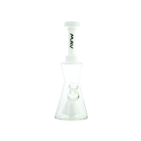 MAV Glass - Pyramid Hourglass Bong - Front View on Seamless White Background