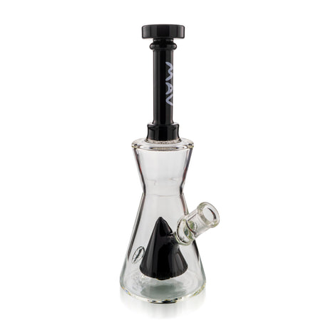 MAV Glass - Pyramid Hourglass Bong - Front View with Clear Glass