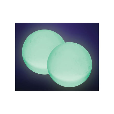Quartz Glow in the Dark Terp Beads 2 Pack, UV Reactive, Ideal for Dab Rigs - Top View