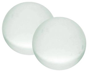 Quartz Glow in the Dark Terp Beads 2-Pack, UV Reactive, for Dab Rigs - Top View