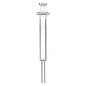 Clear Quartz Minimalist 6" Syringe Dab Straw, Portable and Compact for Concentrates