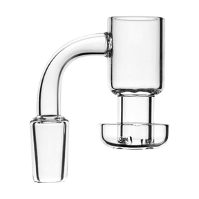 PILOT DIARY 14mm Terp Slurper Quartz Banger - Clear, High-Quality Glass, Side View