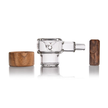 MJ Arsenal Alpine Series Granby Spoon Pipe with Borosilicate Glass, Front View on White Background