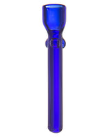 Blue Glass Dab Nail for Concentrates, 14mm Joint, 90 Degree - Front View on White Background