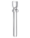 Valiant Distribution Rainbow Glass Dab Nail, 14mm, Clear Variant, Front View for Dab Rigs