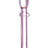 Pink Valiant Distribution Rainbow Glass Dab Nail for 14mm Joint, Front View on White Background