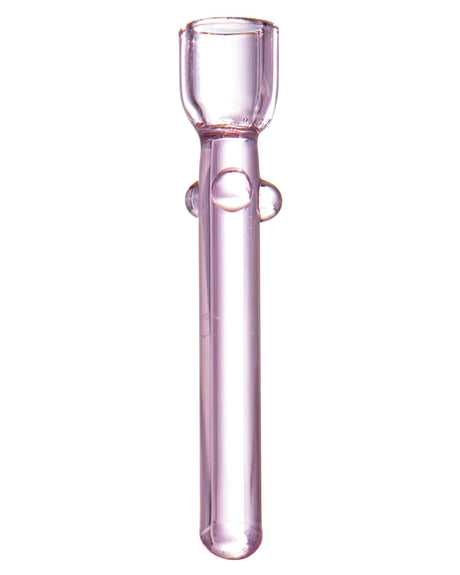 Pink Valiant Distribution Rainbow Glass Dab Nail for 14mm Joint, Front View on White Background