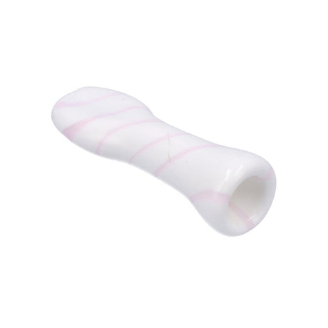 Valiant Distribution Rainbow Stripe Glass Chillum for Dry Herbs, Compact 3.25" Hand Pipe