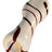 Valiant Distribution Rainbow Stripe Glass Chillum with Red Stripes, 3.25" Portable One-Hitter