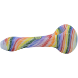 LA Pipes Rainbow Tie-Dye Borosilicate Glass Spoon Pipe, 4.35" Length, USA Made