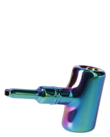 Rainbow X-Prism Sherlock Pipe by Valiant Distribution - 5in, Portable Design for Dry Herbs
