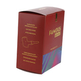 Famous Brandz packaging for Rainbow X-Prism Sherlock Pipe, 5in, with product features