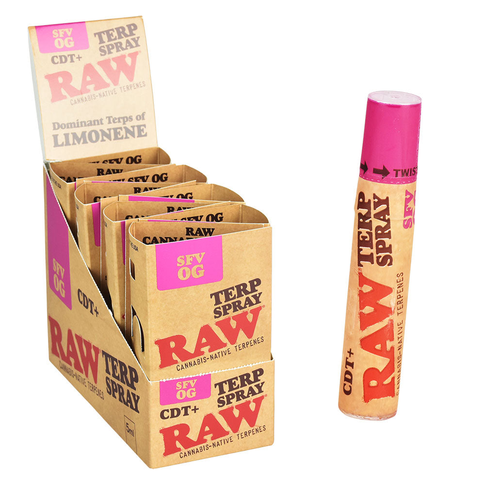 RAW CDT+ Terp Spray | 5ml | 8pc Display – DankGeek