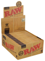 RAW Classic Kingsize Slim Rolling Papers 50 Pack display box front view
