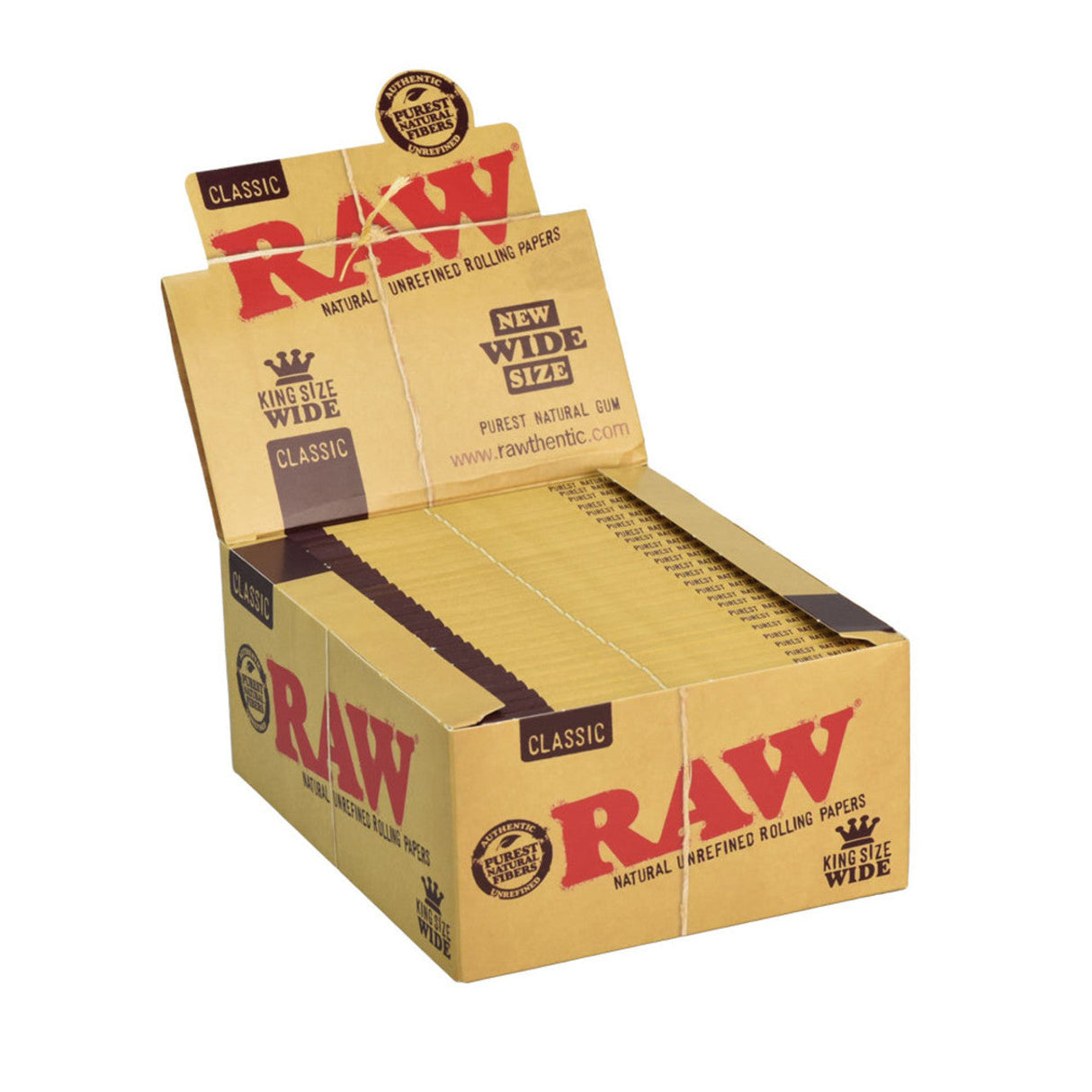 RAW Classic King Size Pre Rolled Cones Retail Display Box