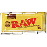 RAW Classic Pack heavy wall glass ashtray, 6" x 3" size, top view on white background
