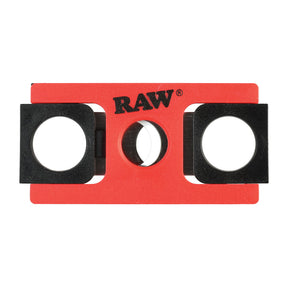 RAW Cone Cutter in red with Built-in Poker, front view on white background, ideal for precise cuts