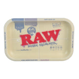 RAW Dab Tray 11"x7" - Metal Rolling Tray with Silicone Coating, Medium Size, Top View