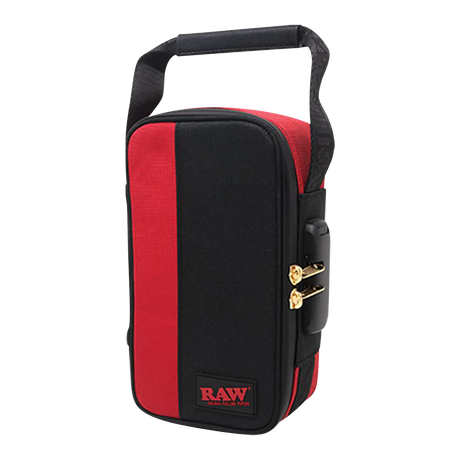 RAW Dank Locker CarryRawl with Full Foil Terp Bag, front view on white background