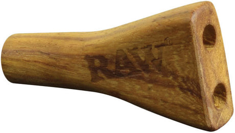 RAW Double Barrel Wooden Cigarette Holder, 1 1/4" Size, Side View on White Background