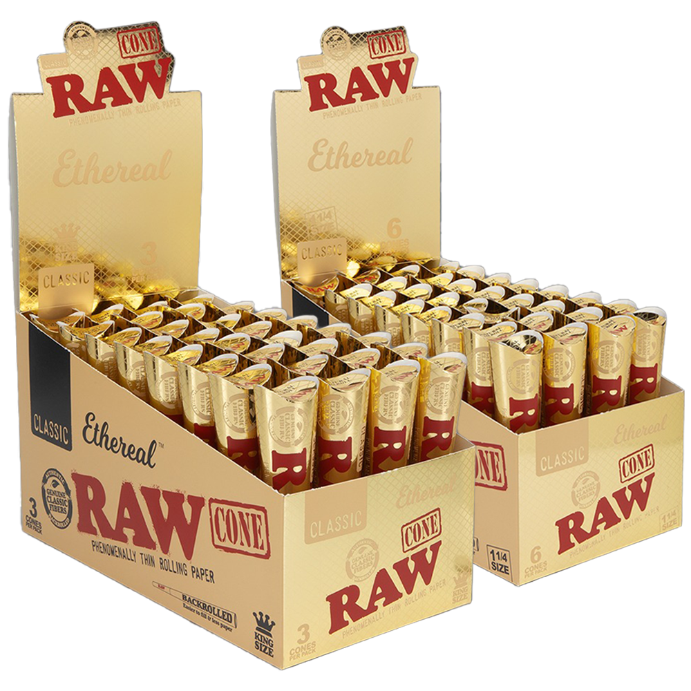 RAW Ethereal Cones | 32pk Display