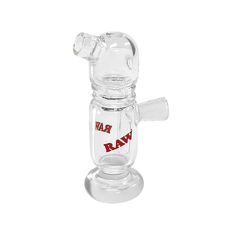 RAW Glass Cone Bubbler, clear borosilicate glass, front view on white background