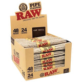 RAW Hemp Bristle Pipe Cleaners box with multiple cleaners visible, easy cleaning