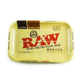 RAW High Sided Steel Rolling Tray, Classic Design, Portable and Compact, Top View