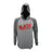 Front view of RAW Lightweight Hoodie in Gray, featuring the iconic RAW logo, perfect for casual wear
