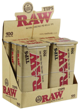RAW Natural Pre-Rolled Tips Pack - 21/100/200 Count Options