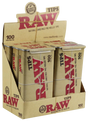 RAW Natural Unrefined Pre-Rolled Tips 100 Count Display Box Front View for Rolling