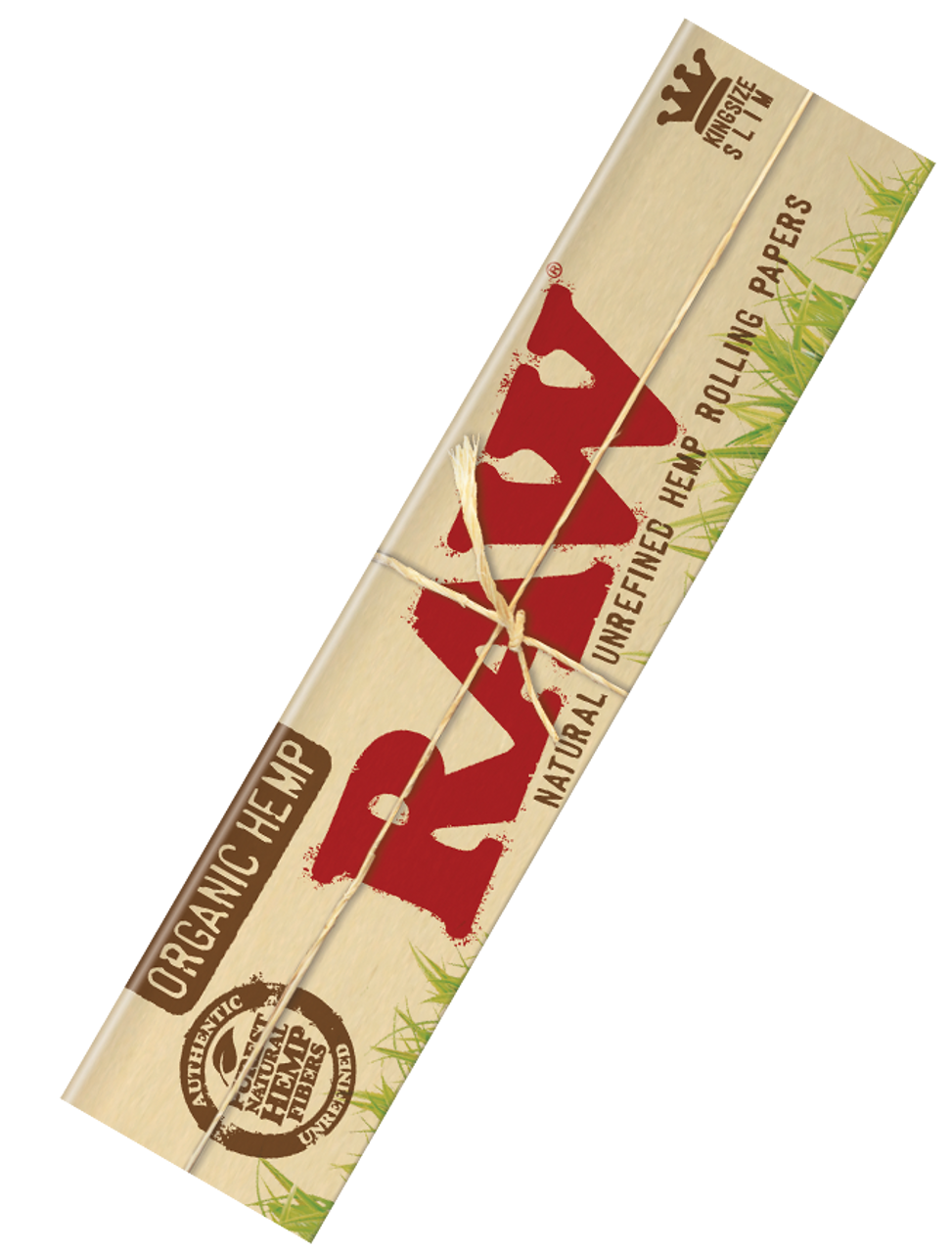 RAW Organic Hemp King Size Slim Rolling Papers 50-Pack Front View