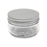 RAW Smell Proof Borosilicate Glass Jar with Locking Lid, Front View on White Background