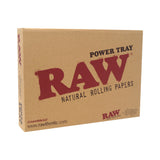 RAW x ILMyo Power Rolling Tray packaging, front view, featuring wireless cell charger