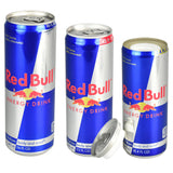 Red Bull Energy Drink Diversion Stash Safe in various sizes with removable bottom