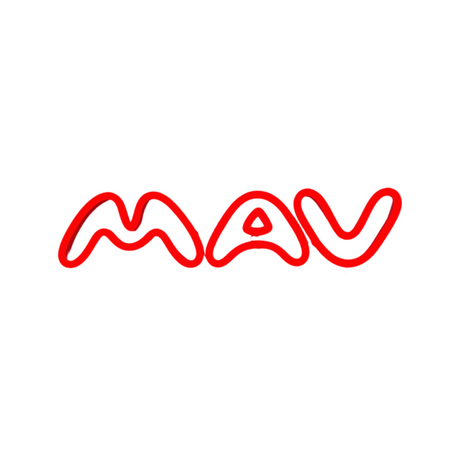 Red MAV Neon Sign by MAV PRO, vibrant home decor with a modern touch, perfect for any room