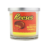 Smoke Out Candles Reese's Peanut Butter Cup Scented Candle, 8" Yellow Soy Wax, Front View