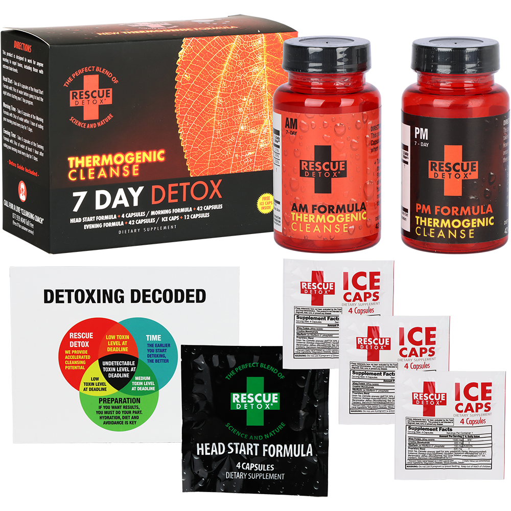 Rescue Detox 7-Day Thermogenic Cleanse Detox Kit