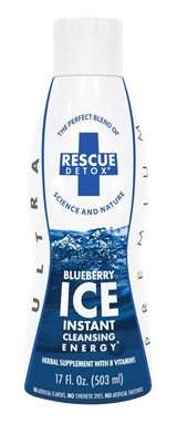Rescue Detox ICE 17oz Blueberry Flavor Health Cleanse Front View