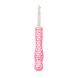 Pink Resin Honeycomb Handle Dab Tool from The Stash Shack - Front View