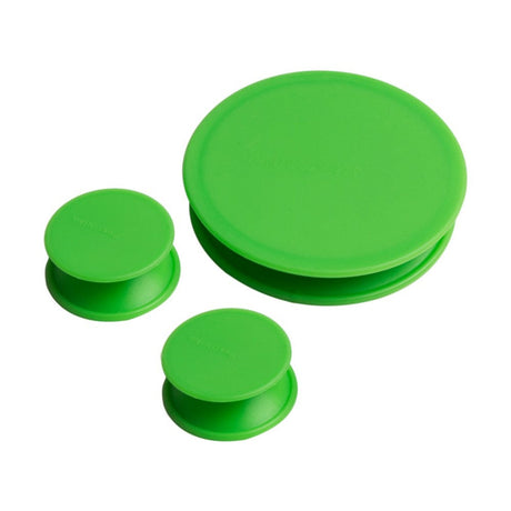 Resolution Caps in green, silicone bong accessories for cleaning, compact design