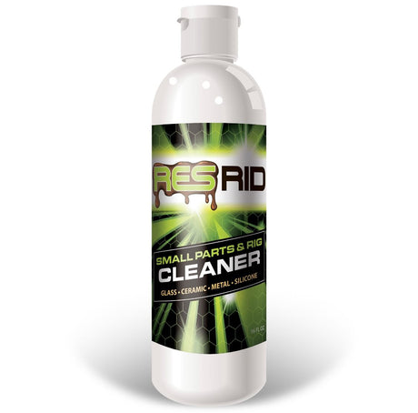 ResRid 16oz Cleaner by Thick Ass Glass for Bongs, Pipes, Front View on White Background