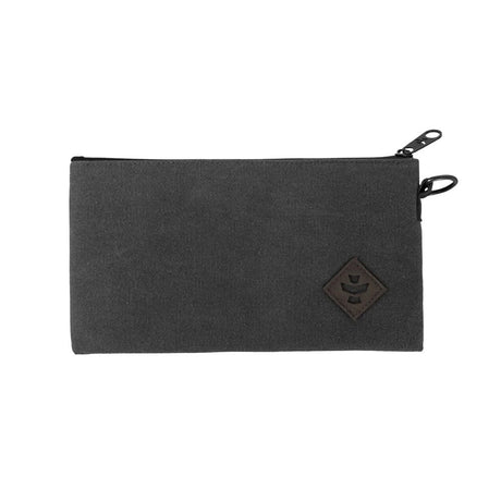 Revelry Broker Smell Proof Stash Bag in Smoke, 11"x6" with Canvas Material and Compact Design